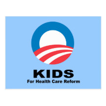 Kids for health care reform postcards