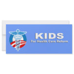Kids for health care reform rack card design