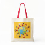 Kids for world peace tote bag