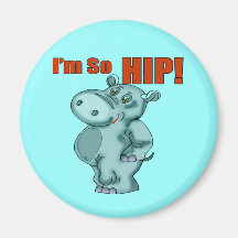 Kids HippopotamusT Shirts and Gifts Fridge Magnets