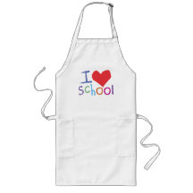 Kids I Love School Apron