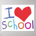 Kids I Love School posters