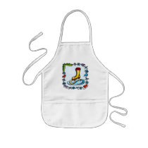 Kids Ice Skating T Shirts and Kids Gifts Apron