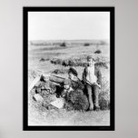 Kids in a Hay Field in Russia 1895 Posters
