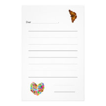 Kid's Lined Note Paper Personalized Stationery