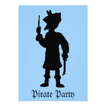 Kids Pirate Party Custom Invitations