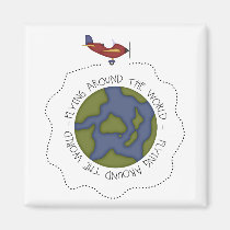 Kids Plane Design magnets