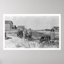 Kids Play in Nome, Alaska 1914 Poster
