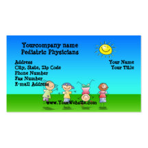 Kids Playing Outdoors on a Sunny Day Business Card Template