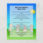 Kids Playing Outdoors on a Sunny Day Full Colour Flyer