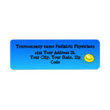 Kids Playing Outdoors on a Sunny Day Return Address Labels