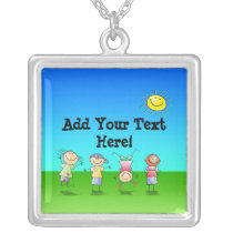 Kids Playing Outdoors on a Sunny Day