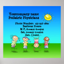 Kids Playing Outdoors on a Sunny Day Sign