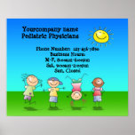 Kids Playing Outdoors on a Sunny Day Sign Poster
