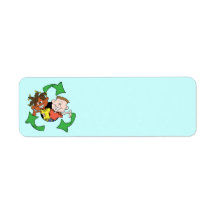 Kids Recycling Avery Label