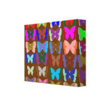 Kids Room Daycare Centre Art -  Butterfly Show Stretched Canvas Print