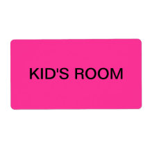 Kid's Room Packing & Moving Custom Shipping Label