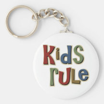 Kids Rule Key Chain