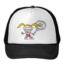 Kids tennis trucker hats