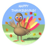 Kids Thanksgiving Baby Turkey Stickers
