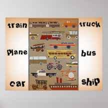 Kid's travel poster