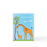 Kids Valentine Giraffe Love Card