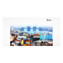 Kiev bussines and industrIal city, Kiev Customized Photo Card