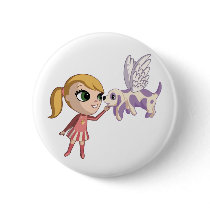Kiki and Sugarplum Pinback Button