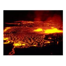Kilauea Eruption, Hawaii Volcanoes National Park Post Card