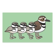 Killdeer & three chicks