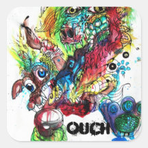 Killer cartoon sticker