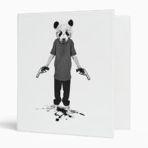 Killer panda 3 ring binders