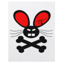 Killer Rabbit Cartoon Flyer Design