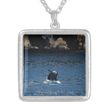 Killer Whale Breaching for love necklace