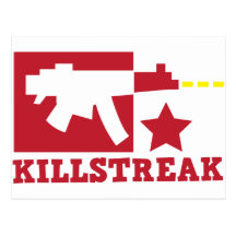 KILLSTREAK machine gun Postcards