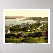 Killybegs Village, Donegal Ireland, 19th century Print