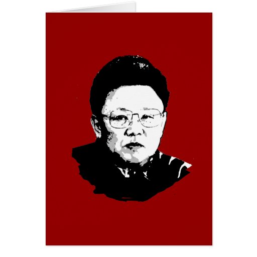 Kim Jong Il Greeting Card