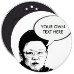 Kim Jong Il Pinback Buttons