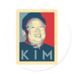 Kim Round Stickers