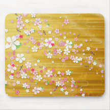 Kimono de Sakura d'or - conception de Japonais Tapis De Souris