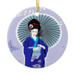 Kimono & Geisha Girl Ornament