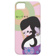 Kimono girl pink iPhone 5 ケース