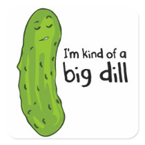 Kind of a Big Deal Dill Pickle Stickers