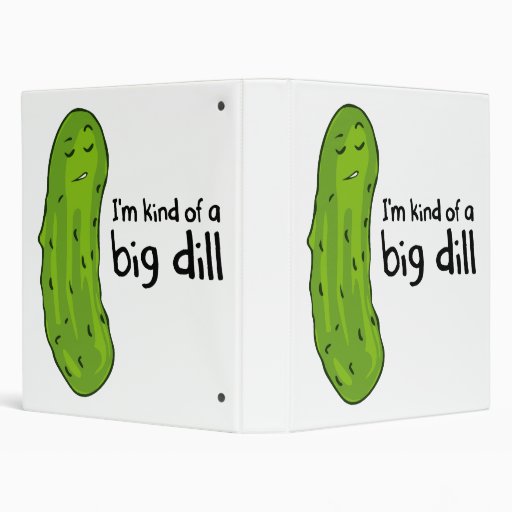 Kind of a Big Deal Dill Pickle Vinyl Binder