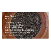 Kind of cereal in a bowl business card
