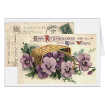 Kind Remembrances and Good Wishes Card