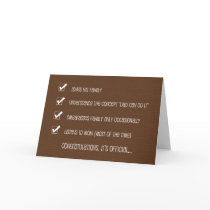 Kinda Funny Fathers Day Card -- #1 Dad Checklist