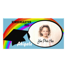 Kindergarten Graduation Photo Announcement Photo Cards