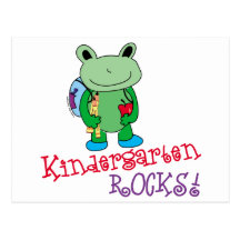 Kindergarten Rocks Postcard