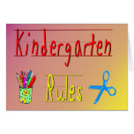 Kindergarten Rules Cards
